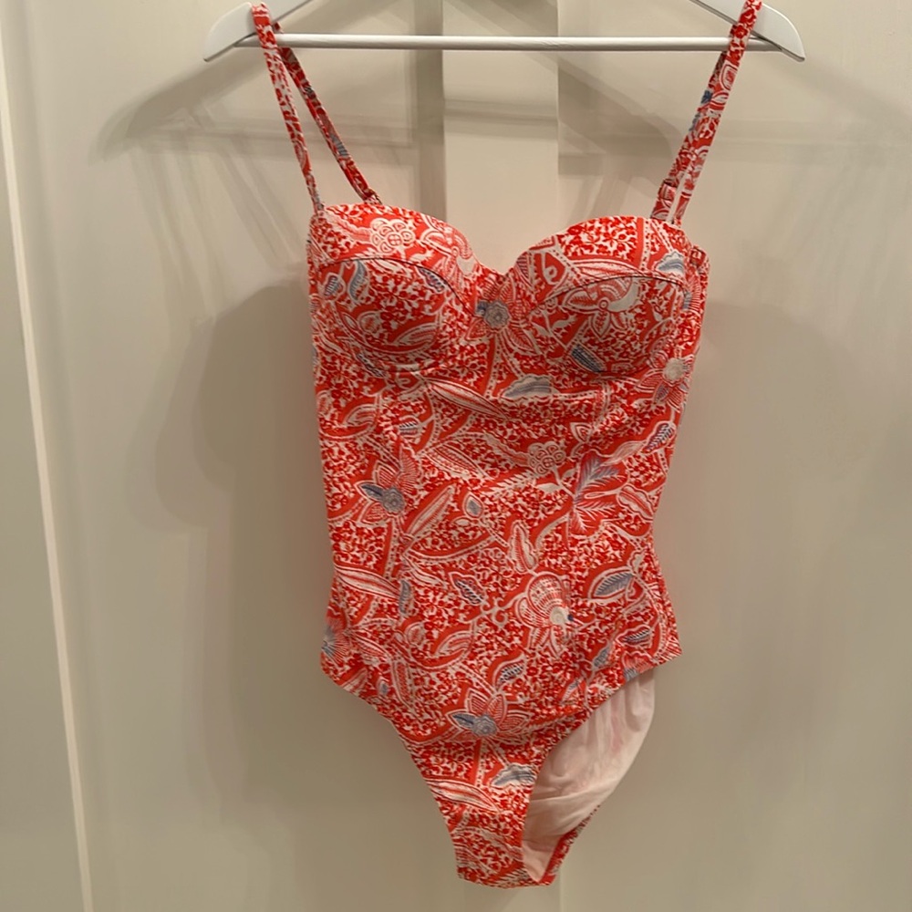 Tory Burch Emmarentia One Piece Swimsuit, Size M.